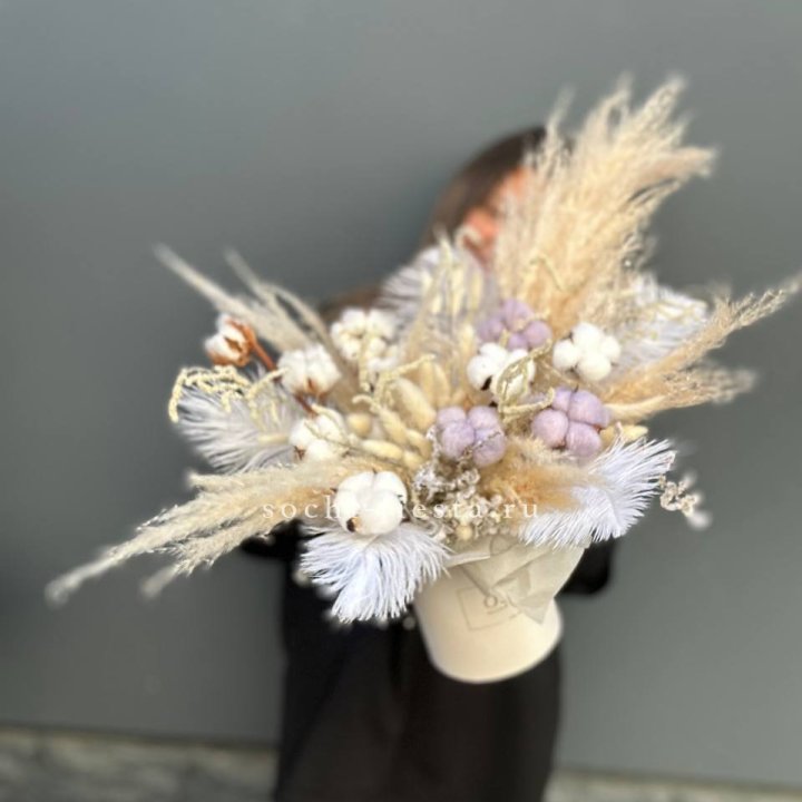 Авторский бокс с сухоцветами №3 в Нижнекамске