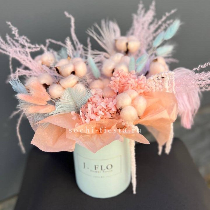 Авторский бокс с сухоцветами №3 в Нижнекамске