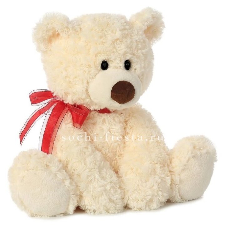 Белый плюшевый мишка  в Нижнекамске