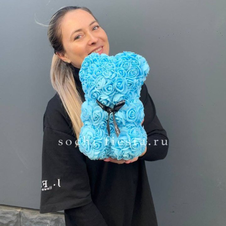 Игрушка медведь голубая в Нижнекамске