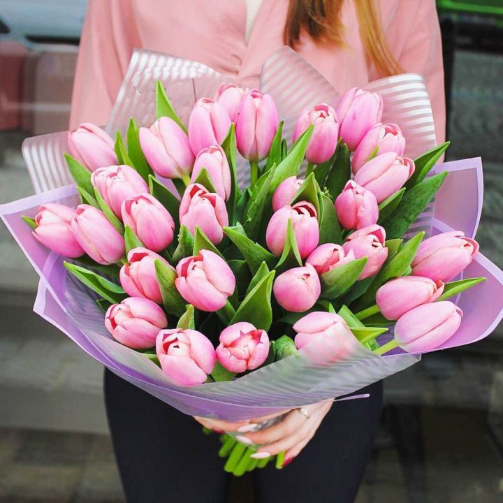 25 тюльпанов "Айс крем" в Нижнекамске