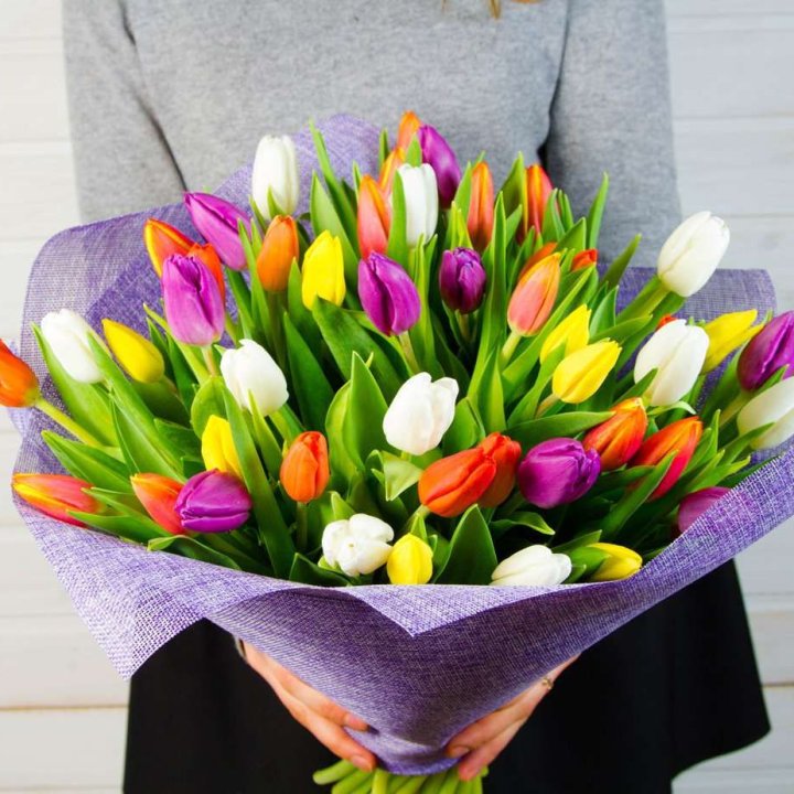 51 тюльпан "Рандом" №2 в Нижнекамске