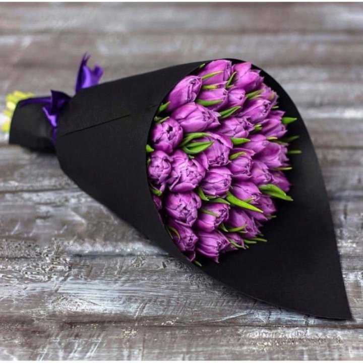 Пионовидные тюльпаны блэк в Нижнекамске